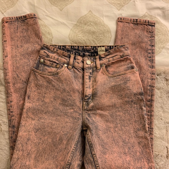 La Vie Rebecca Taylor Ines Pink Acid Jeans - Picture 7 of 8